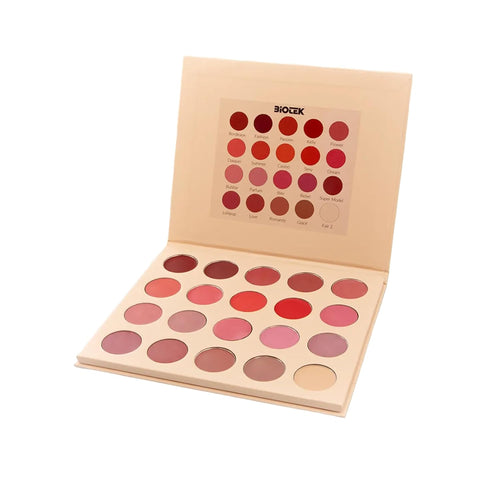 BIOTEK PMU Tester Palette – Brows and Lip Pigment Colors for Permanent Makeup & Microblading – Color Preview Tool for Professional Results (Lips Palette)