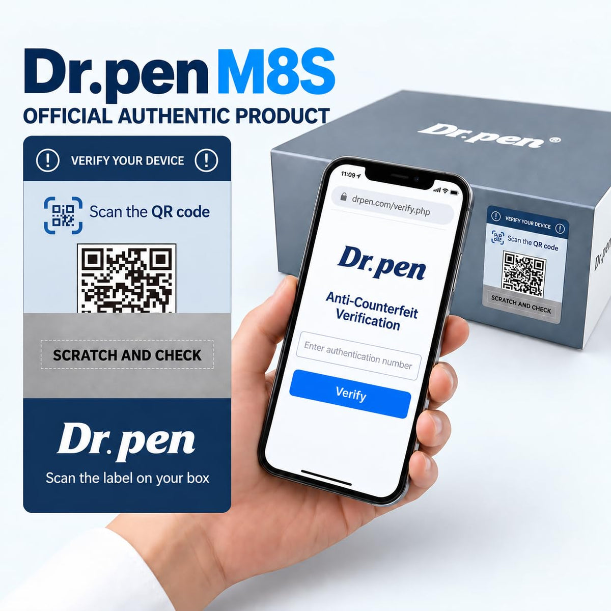 Microneedling pen M8S for Home Use