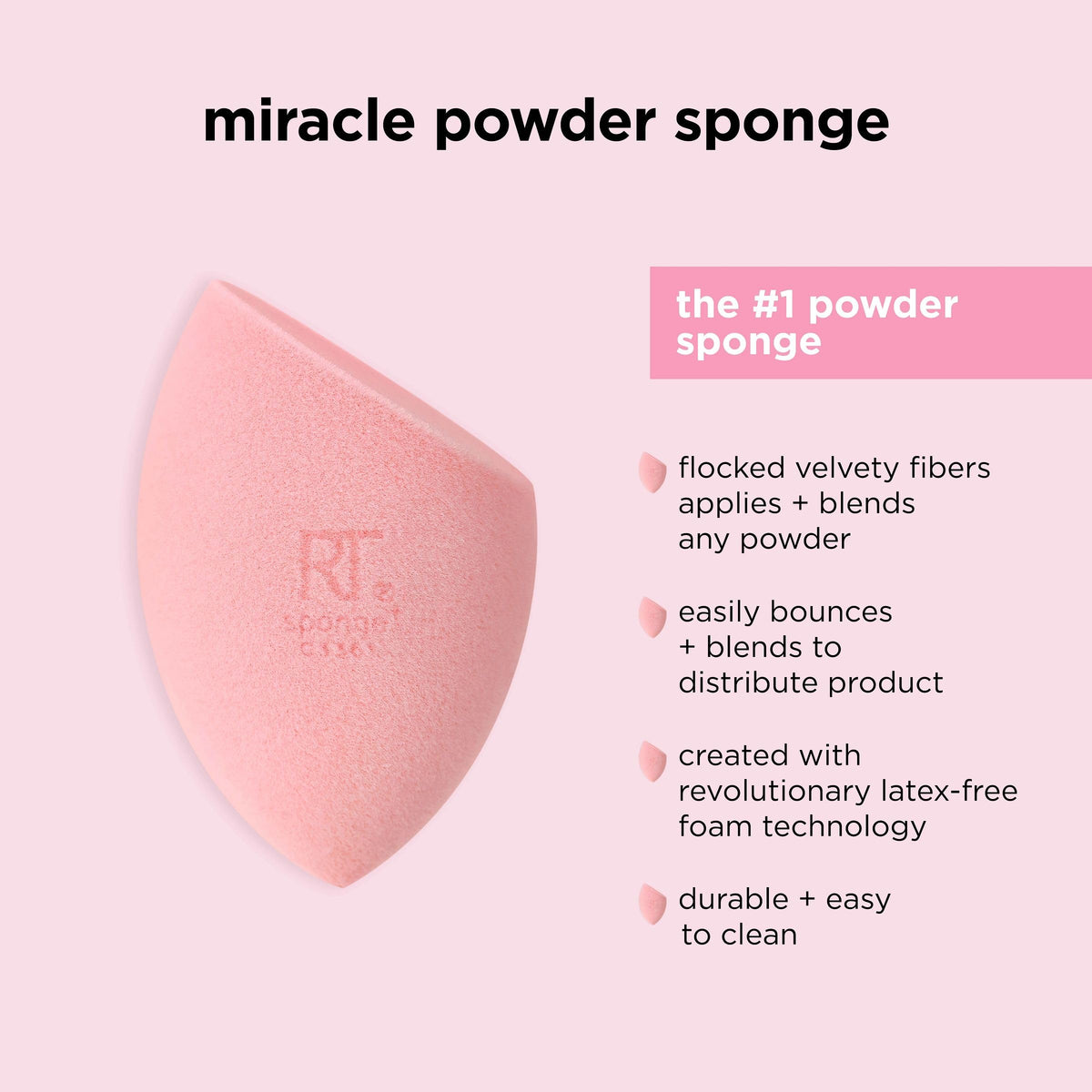 Real Techniques Miracle Complexion Sponge, 4 Pack, Makeup Blending Sponges | Makeup sponges for foundation, 3-point design, foundation applicator, latex-free beauty sponge