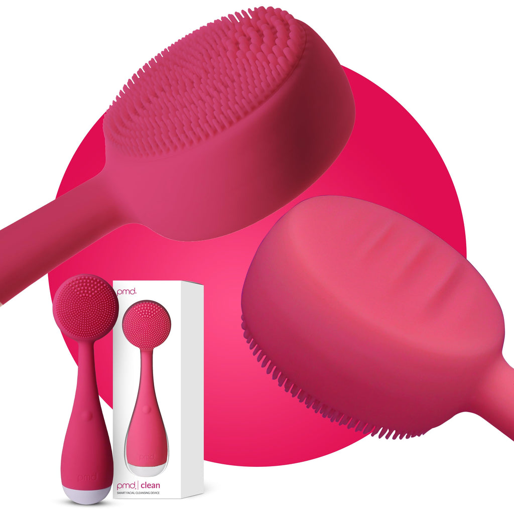 PMD Beauty Clean Facial Cleansing Brush – Waterproof Silicone Face Cleanser with Sonic Technology