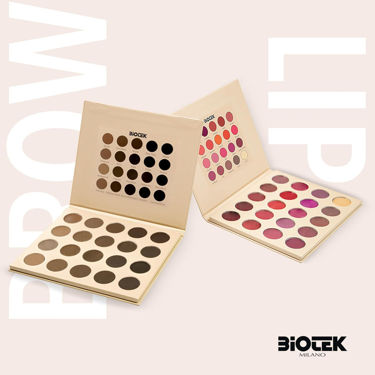 BIOTEK PMU Tester Palette – Brows and Lip Pigment Colors for Permanent Makeup & Microblading – Color Preview Tool for Professional Results (Lips Palette)