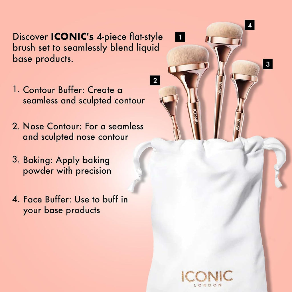 ICONIC LONDON HD Blend Brush Set | Luxury Makeup Brushes, Buff & Blend