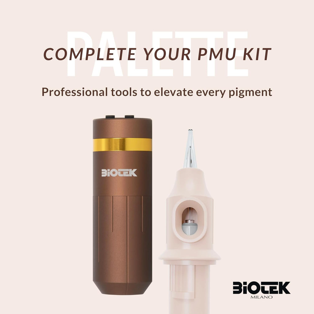 BIOTEK PMU Tester Palette – Brows and Lip Pigment Colors for Permanent Makeup & Microblading – Color Preview Tool for Professional Results (Lips Palette)