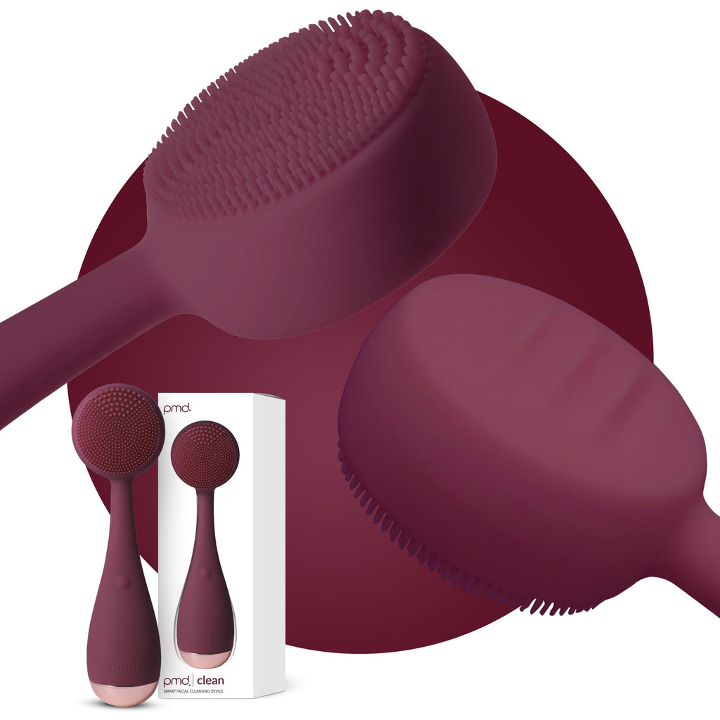 PMD Beauty Clean Facial Cleansing Brush – Waterproof Silicone Face Cleanser with Sonic Technology