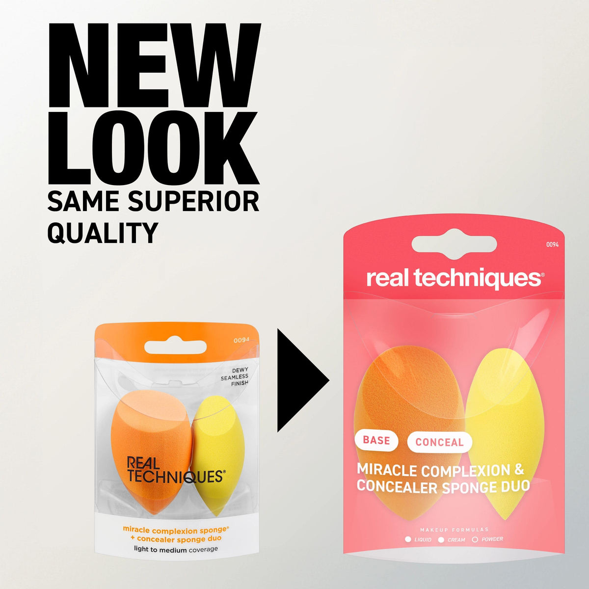 Real Techniques Miracle Complexion Sponge, 4 Pack, Makeup Blending Sponges | Makeup sponges for foundation, 3-point design, foundation applicator, latex-free beauty sponge