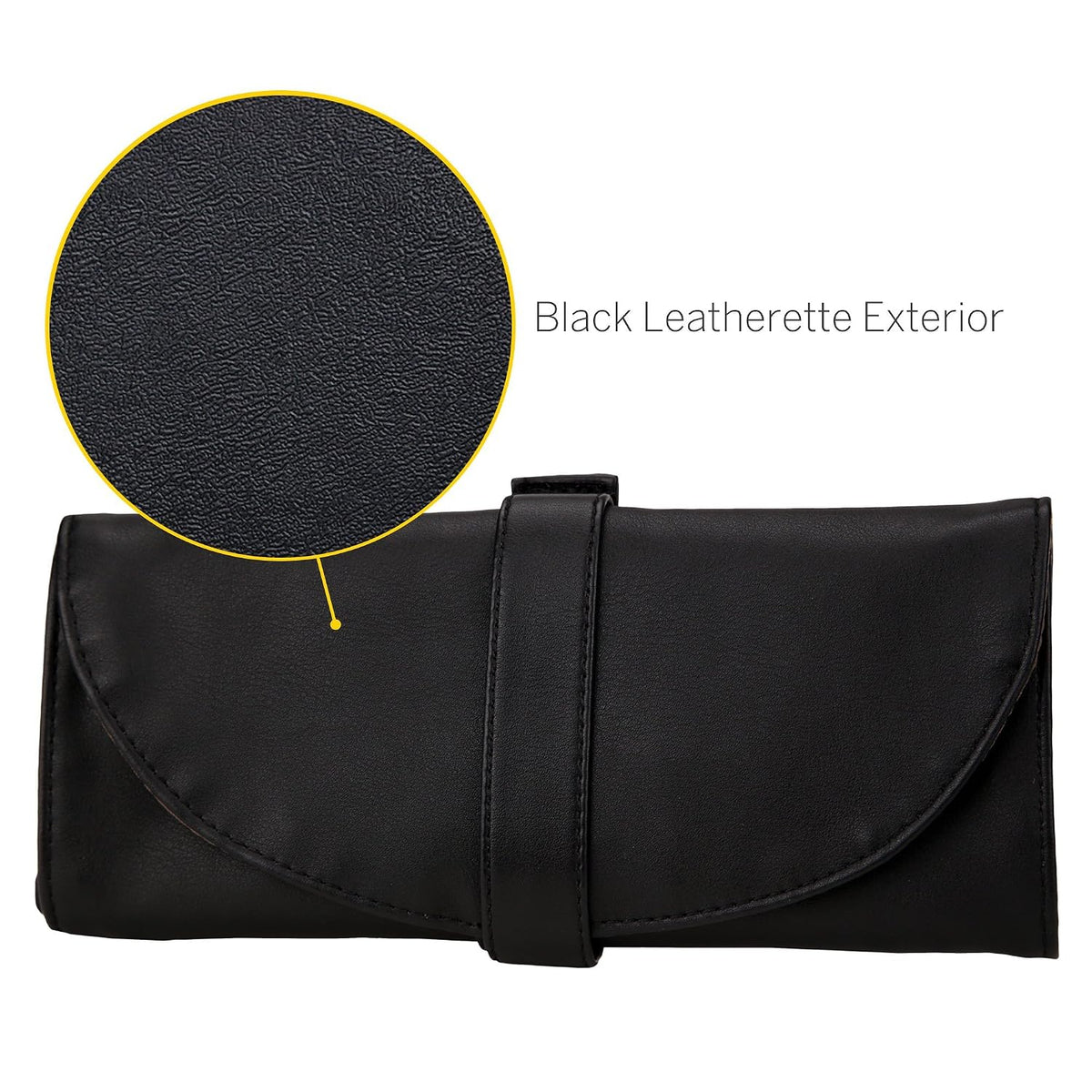 Bdellium Tools Professional Makeup Brush Studio Series - Basic 7pc. Brush Set with Roll-Up Pouch