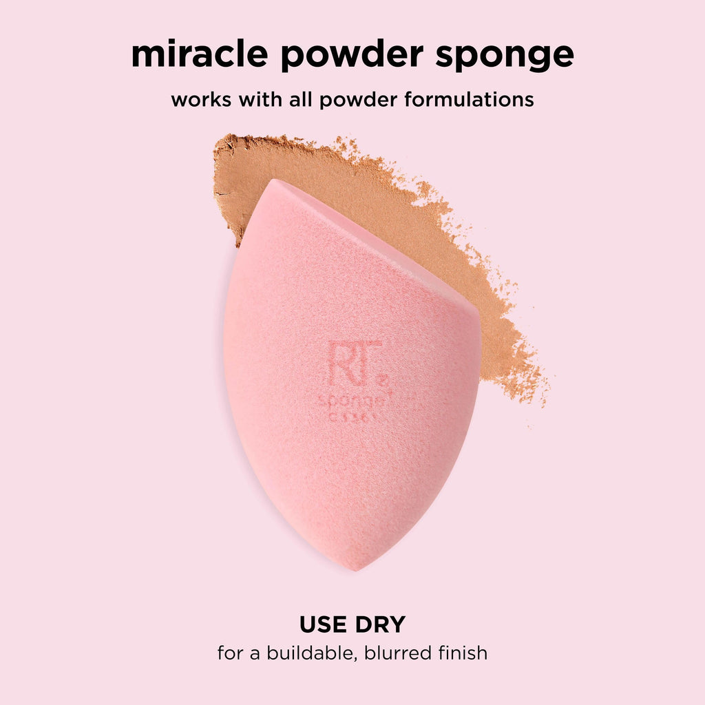 Real Techniques Miracle Complexion Sponge, 4 Pack, Makeup Blending Sponges | Makeup sponges for foundation, 3-point design, foundation applicator, latex-free beauty sponge