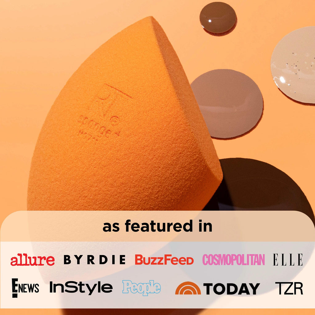 Real Techniques Miracle Complexion Sponge, 4 Pack, Makeup Blending Sponges | Makeup sponges for foundation, 3-point design, foundation applicator, latex-free beauty sponge